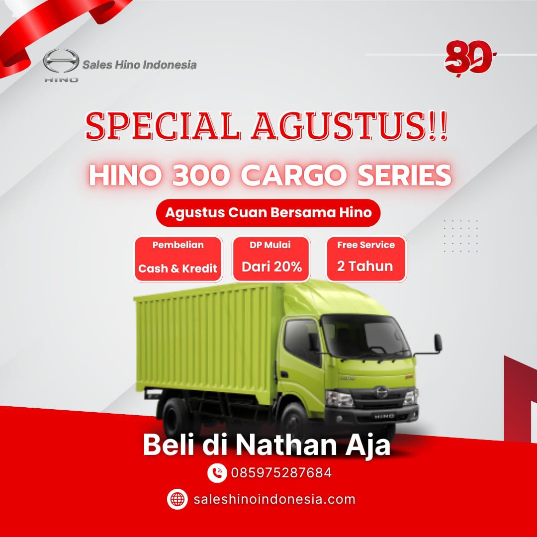 SPESIAL AGUSTUS! PROMO MERDEKA HINO 300 SERIES!